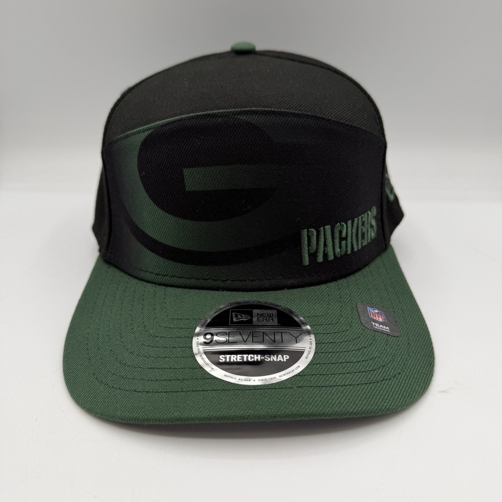 New Era 9Seventy Green Bay Packers Fade Hat Cap Stretch Snap Snapback Adjustable